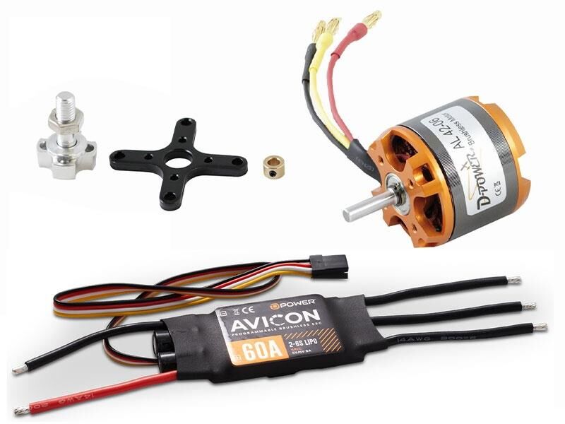 D-Power Brushless SET AL42-06 & AVICON 60A Regler / AL4206ACS