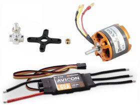 D-Power Brushless SET AL42-06 & AVICON 60A Regler /...