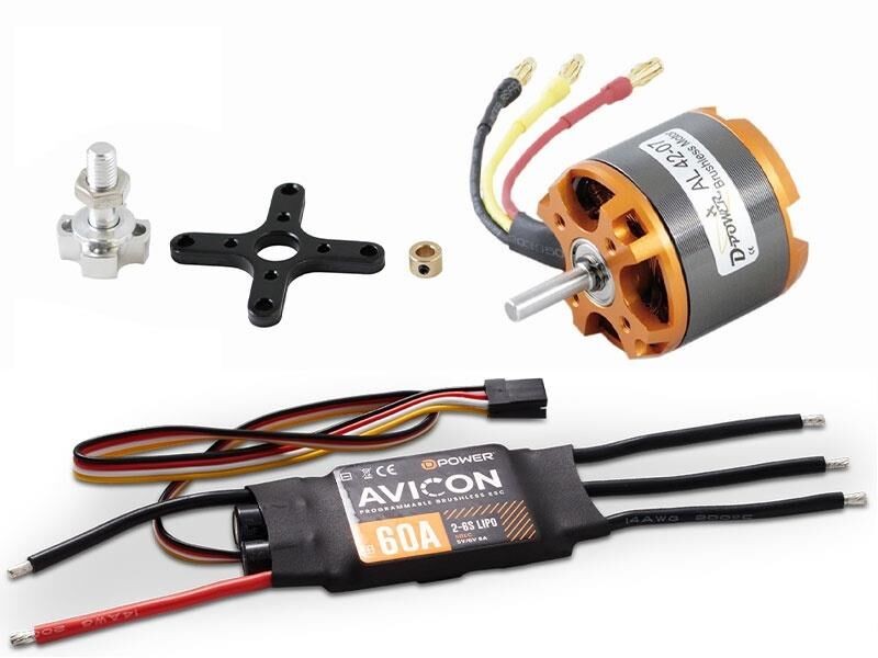 D-Power Brushless SET AL42-07 & AVICON 60A Regler / AL4207ACS