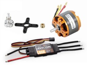 D-Power Brushless SET AL50-05 & AVICON 60A Regler /...