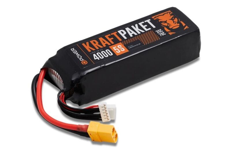 D-Power KRAFTPAKET 4000 5S LIPO 18,5 V 35/70C  - XT90 / KP40005