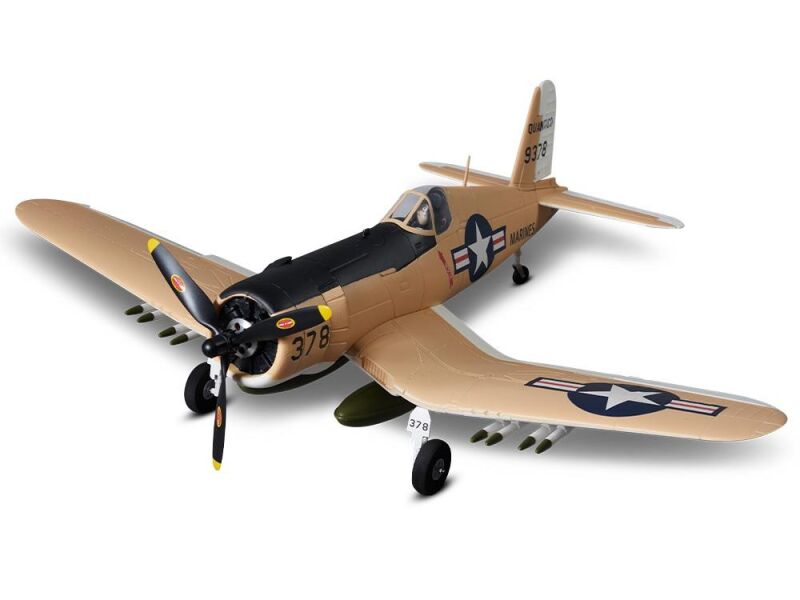 DERBEE F4U Corsair Warbird PNP gelb - 75cm / DB002PG