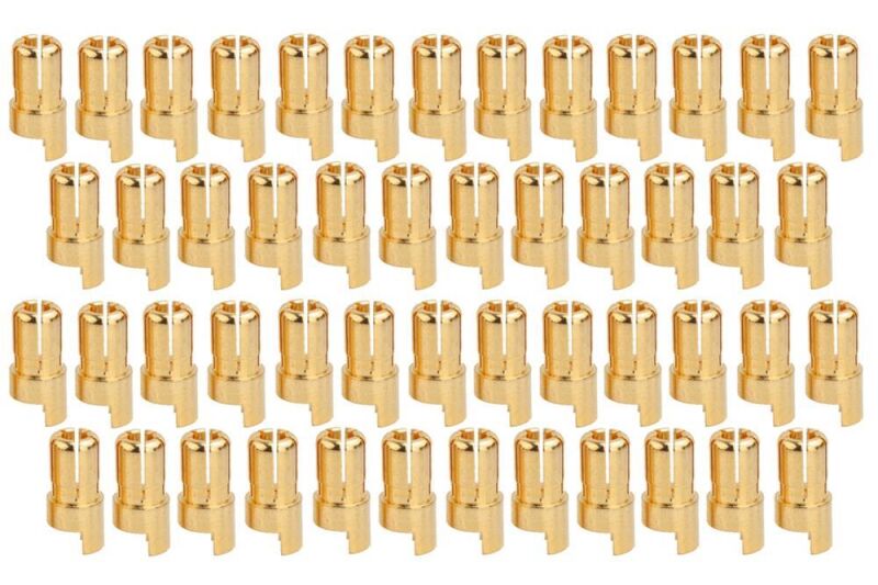 D-Power Goldkontakt Stecker Ø 6,0 mm 50 St. / AM1006AM50
