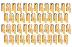 D-Power Goldkontakt Stecker Ø 6,0 mm 50 St. /...