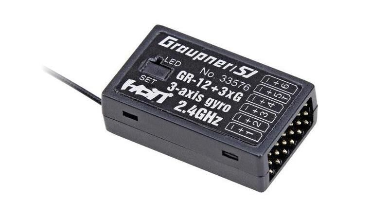 Graupner GR-12 + 3xG HoTT- 2.4 GHz Empfänger / 33576