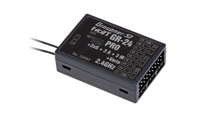 Graupner GR-24 Pro +3xG +3A + 3M + Vario HoTT - 2.4 GHz / 33583