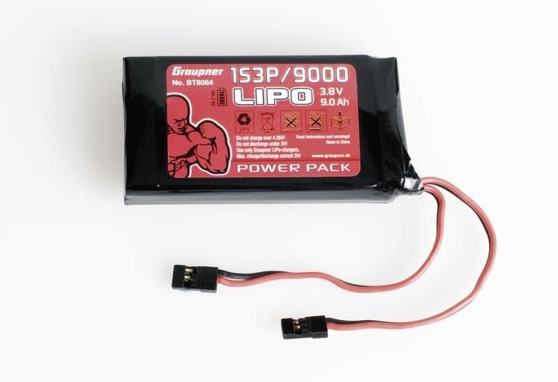 Graupner Senderakku LiPo 1S3P/9000 TX / BT8084
