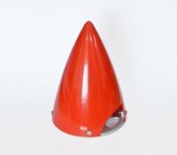 D-Power Kunststoff-Spinner Ø 86 mm rot mit...