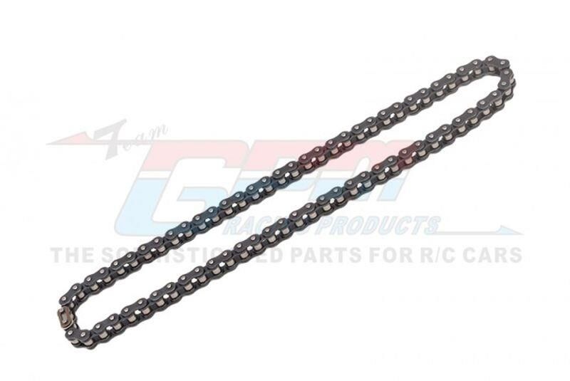 GPM 1/4 PROMOTO-MX MOTORCYCLE RTR 40 MANGANESE STEEL CHAIN 70 ROLLER / GPMMX070BK