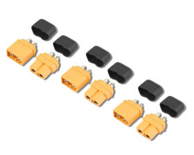 KRICK XT60 Buchse + Stecker mit Kappe (3 Paar) / 67455