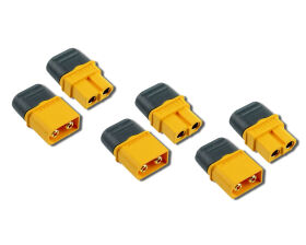 KRICK XT60 Buchse + Stecker mit Kappe (3 Paar) / 67455