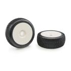 Matrix Nebula Medium verklebt auf weissen Felgen 1:8 (2) / M.NEBM-GL