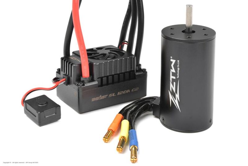 ZTW 1/10 RTR SCT Combo Beast SL 120A G2 2-4S BEC 6V/3A + Motor SL 3660 KV 3500 / ZT-1112051