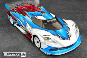 BittyDesign GT12 Karosserie ARES-1 für 1:12 Supastox class / BD-GT12-AS1