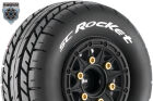 Louise RC SC-ROCKET 1-10 Short Course Tire Set Mounted Soft Black Wheels Removable 1-10 SC Hex 12, 14, 17mm L-T3154SB / LR-T3154SB