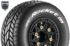 Louise RC SC-ROCKET M 1-10 Short Course Tire Set Mounted Super Soft Black Wheels 1-10 SC Removable Hex 12, 14, 17mm L-T3228VB / LR-T3228VB