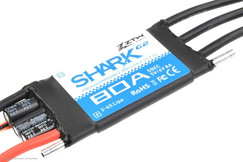 ZTW Shark 80A SBEC G2 2-6S SBEC 5-6V/8A / ZT-6080210