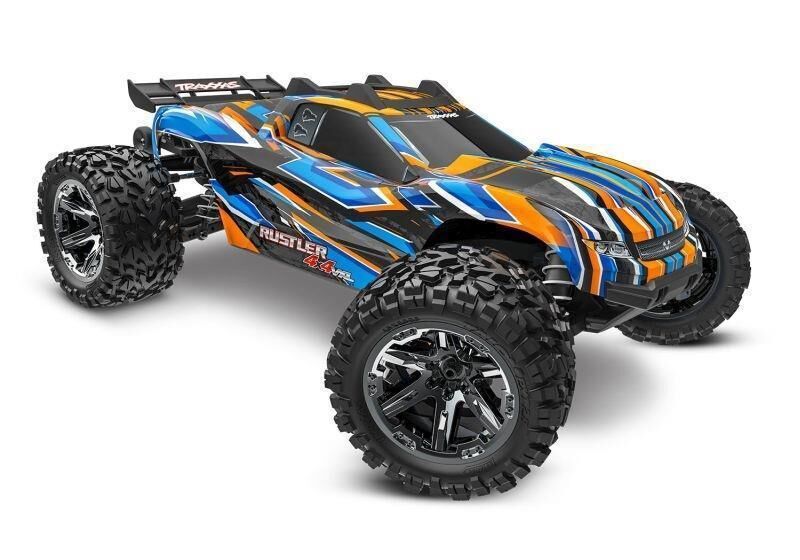 TRAXXAS Rustler 4x4 VXL HD Extreme Heavy Duty Upgrade orange 1/10 Stadium-Truck RTR / TRX67376-4-ORNG