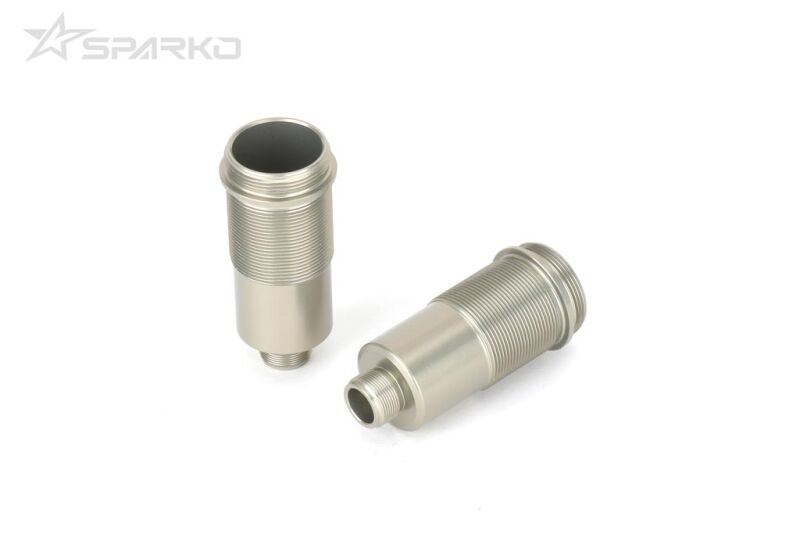 Sparko F8 7075Aluminium Stoßdämpferkörper vorne +3mm (2) / SPKF84056OP