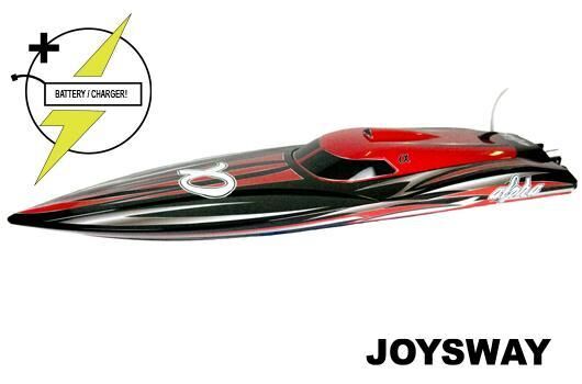 Joysway Rennboot elektrisch RTR Alpha BRUSHLESS HRC COMBO 2x 11.1V 4500mAh 40C LiPo Farbe rot / JOY8901R-PLUS