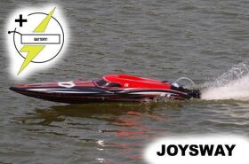 Joysway Rennboot elektrisch RTR Alpha BRUSHLESS HRC COMBO 2x 11.1V 4500mAh 40C LiPo Farbe rot / JOY8901R-PLUS