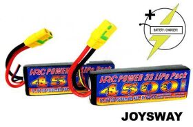 Joysway Rennboot elektrisch RTR Alpha BRUSHLESS HRC COMBO 2x 11.1V 4500mAh 40C LiPo Farbe Gelb / JOY8901Y-PLUS
