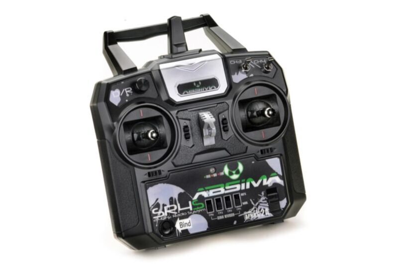 ABSIMA 4-Kanal Stick Fernsteuerung "SR4S" 2.4GHz inkl. Empfänger / 2000022