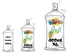 Absima Paintz Polycarbonat-Spray schwarz XL 400 ml / 3500005XL