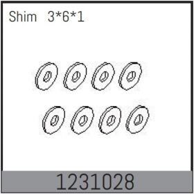 ABSIMA Beilagscheiben 3*6*1 (8 St.) / 1231028