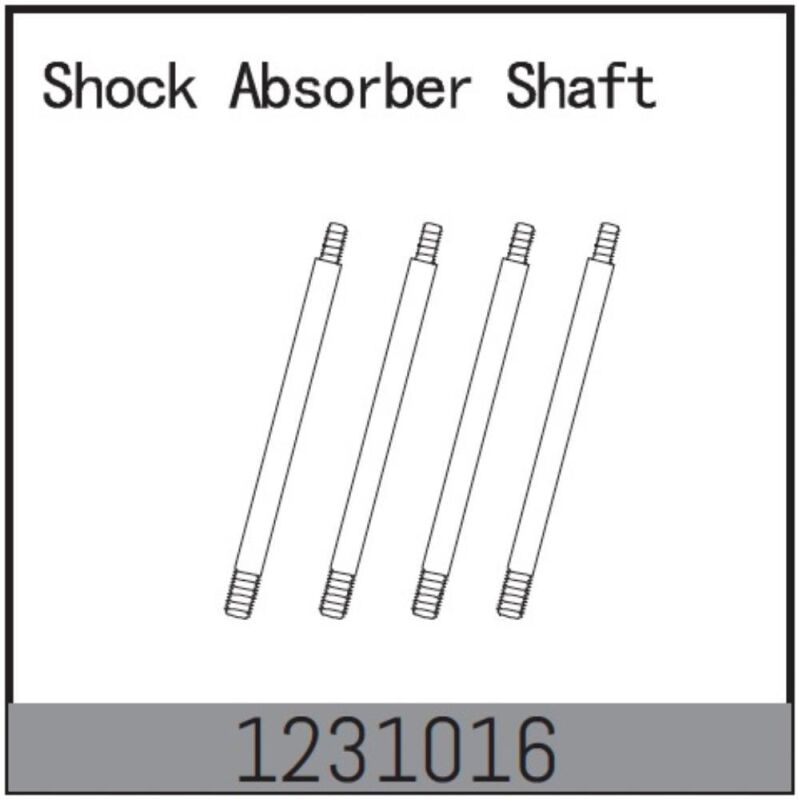 ABSIMA Stoßdämpfer Kolbenstangen (4 St.) - CR3.4eco  / 1231016
