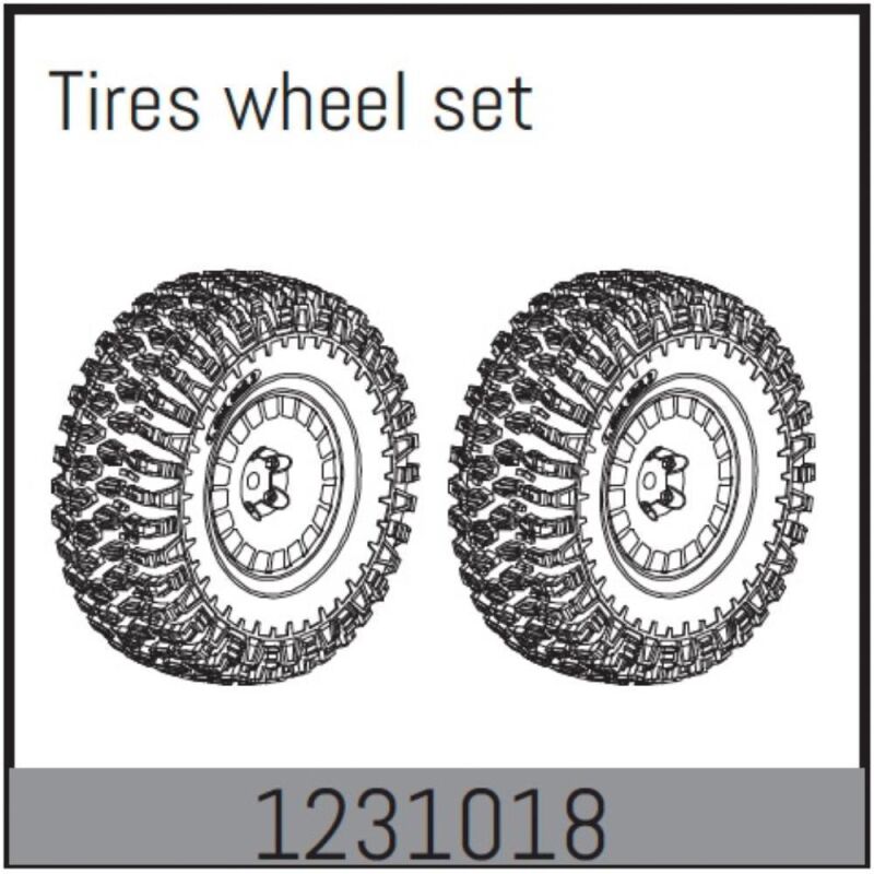 ABSIMA 2.2" Kompletträder (2 St.) - CR3.4eco / 1231018
