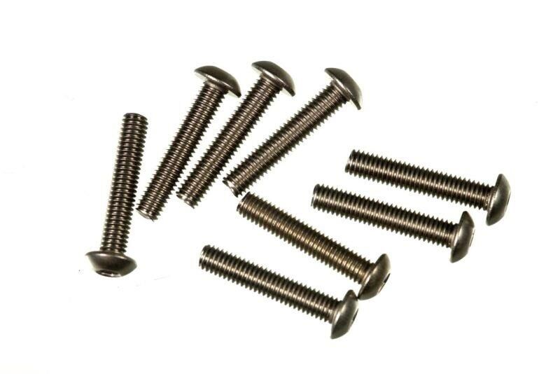 MUGEN SCHRAUBE M3X16 FLACHKOPF TITAN (8) / MUGB0734Tb