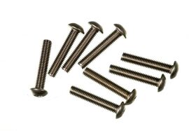 MUGEN SCHRAUBE M3X16 FLACHKOPF TITAN (8) / MUGB0734Tb