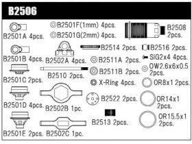 MUGEN Rear Shock Kit MSB1 / MUGB2506