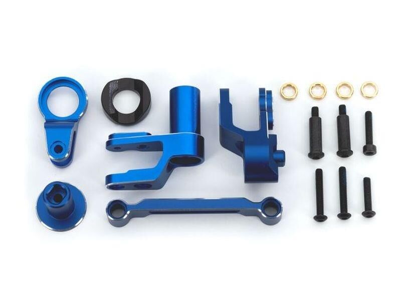 TRAXXAS Maxx Slash Lenkung Bellcranks Alu blau / TRX10246-BLUE