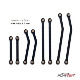 FURITEK Carbon High Clearance Links Set for SCX24 Bronco...