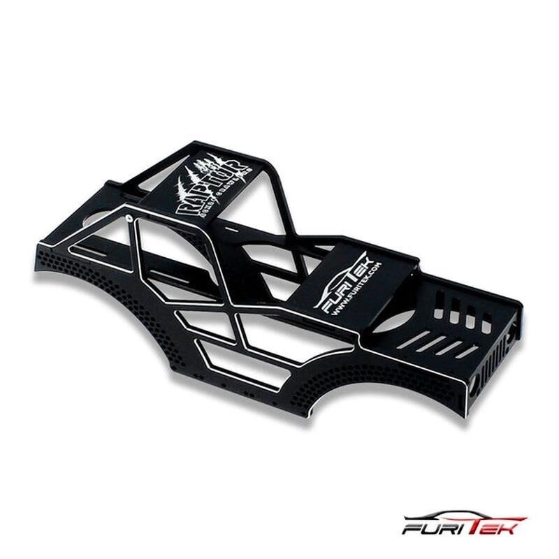 FURITEK RAPTOR ALU FRAME KIT FOR SCX24 CRAWLERS BLACK / FUR2110