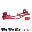 FURITEK AKASHI ALU FRAME FOR KYOSHO 4X4 CRAWLERS (RED) / FUR2132