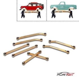 FURITEK BRASS HIGH CLEARANCE LINKS SET FOR SCX24 Bronco...