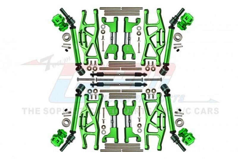 GPM TRX MAXX Aluminium Aufhängungs-Set komplett v/h grün Wide-Kit / GPMTXMS100NG