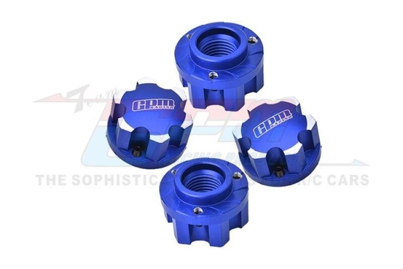 GPM TRX XMAXX & XRT 7075 ALLOY WHEEL ADAPTERS FOR PRO-LINE TIRE blau / GPMXRT005B