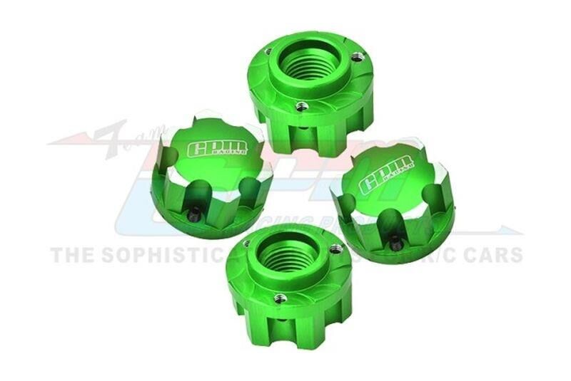 GPM TRX XMAXX & XRT 7075 ALLOY WHEEL ADAPTERS FOR PRO-LINE TIRE grün / GPMXRT005G