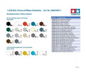 TAMIYA 1:350 Brit. Prince of Wales Schlachts. / 300078011