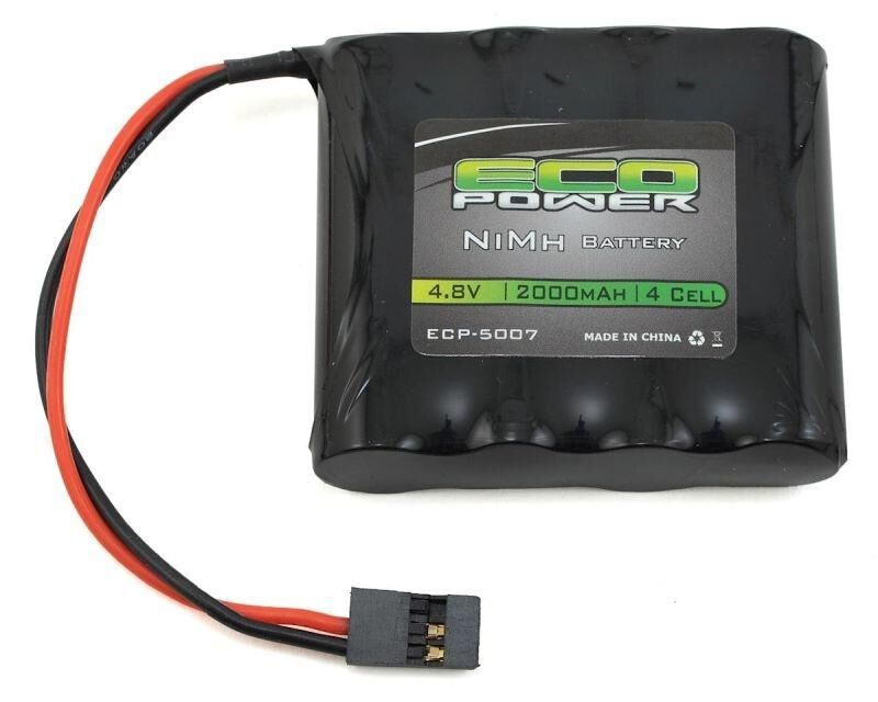 ECOPOWER 4-Cell NiMH AA SBS-Flat Receiver Battery w/Rx Connector / ECP-5007