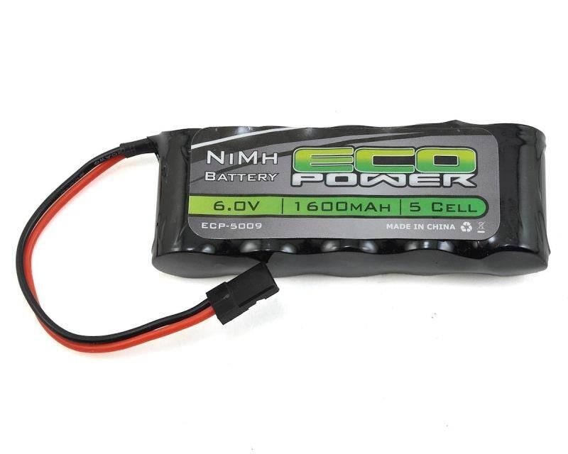 ECOPOWER 5-Cell NiMH Stick Receiver Battery Pack (6.0V/1600mAh) / ECP-5009
