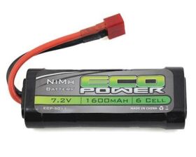 ECOPOWER 6-Cell NiMH 2/3A Stick Battery w/T-Style...