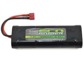 ECOPOWER 6-Cell NiMH Stick Pack Battery w/T-Style...