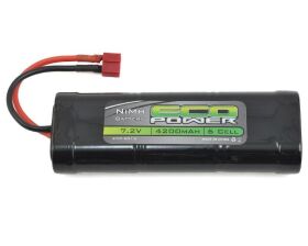 ECOPOWER 6-Cell NiMh Stick Pack Battery w/T-Style...