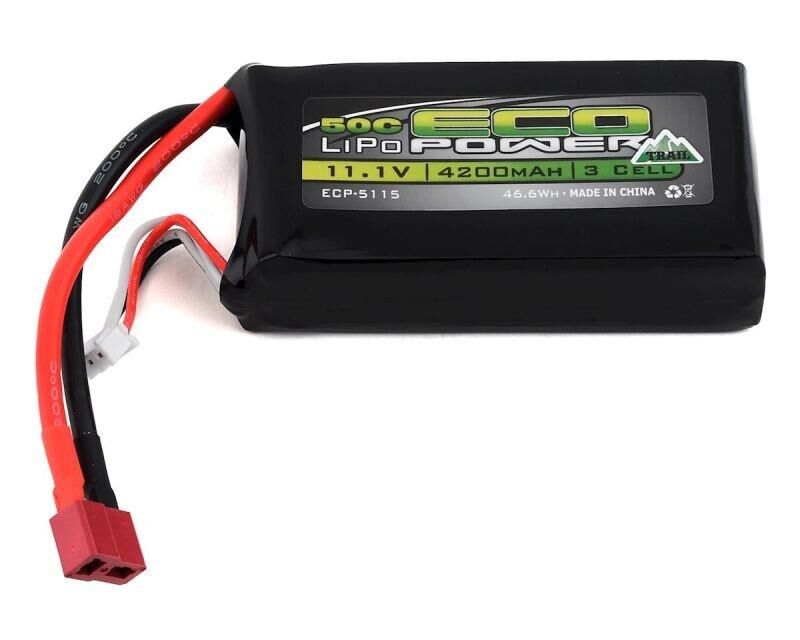 ECOPOWER Trail 3S Shorty 50C LiPo Battery (11.1V/4200mAh) / ECP-5115