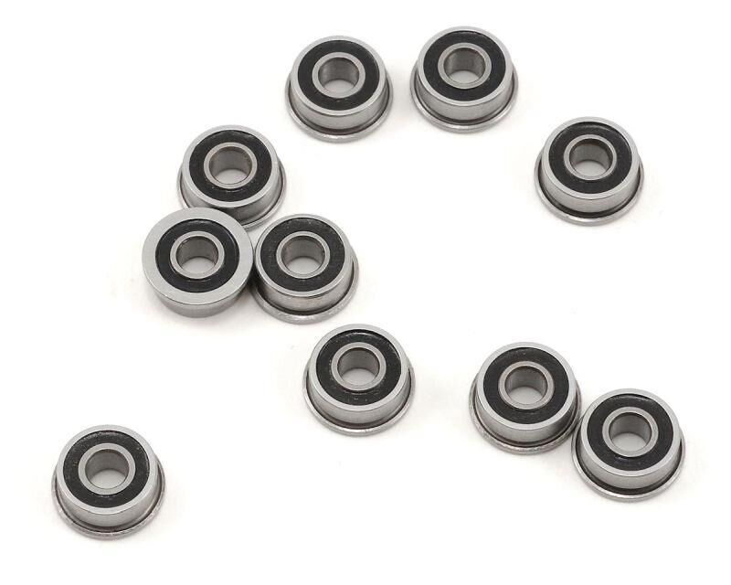 PROTEK RC 1/8x5/16x9/64 Rubber Sealed Flanged Speed Bearing (10) / PTK-10080